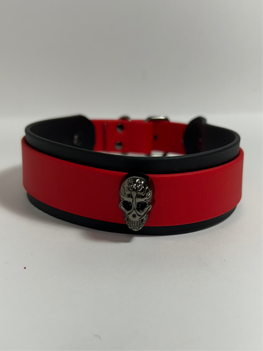 Pinky skull red